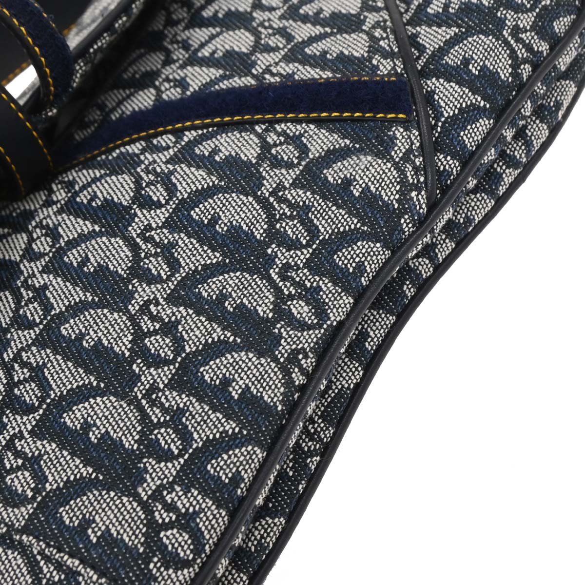 Christian Dior 2002 Navy Trotter Double Saddle Handbag