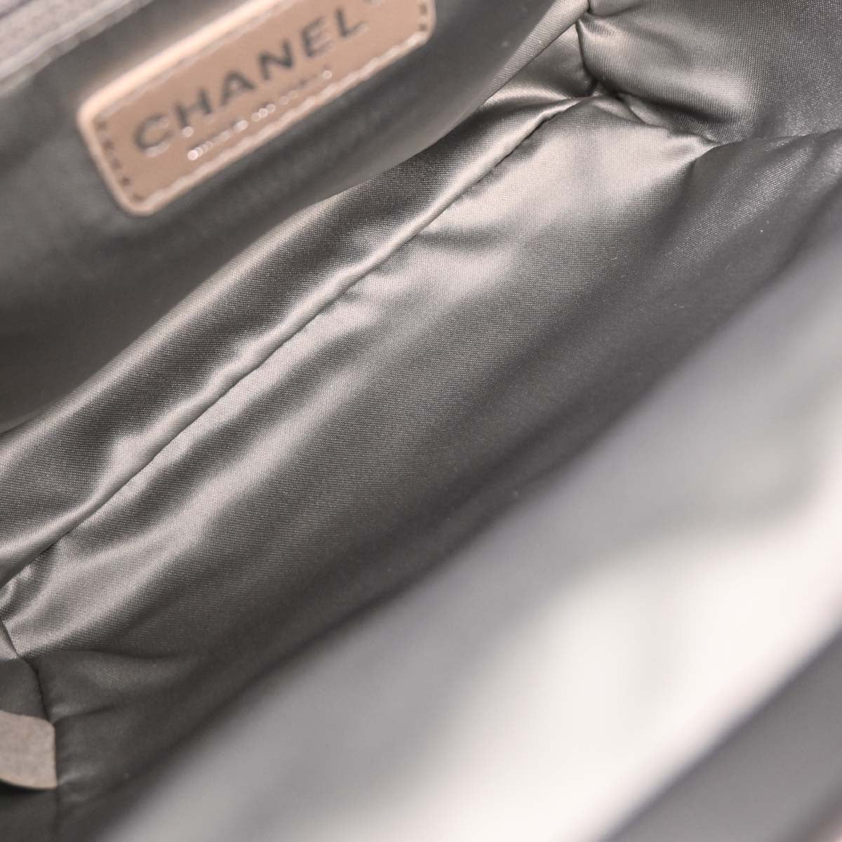 Chanel 2006-2008 Black Satin Mademoiselle Chain Handbag