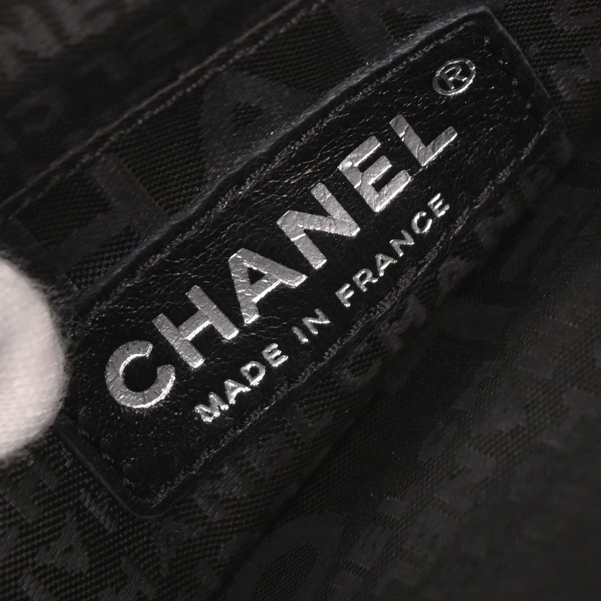 Chanel 2004-2005 Black Satin Camellia Charm Chain Handbag