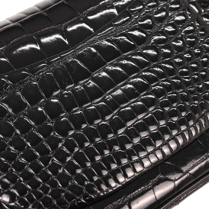 Chanel * 1986-1988 Crocodile Medium Classic Double Flap Shoulder Bag