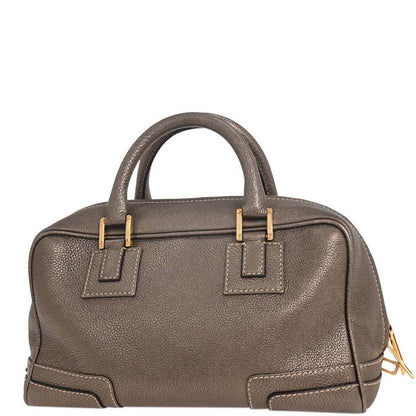 Loewe Metallic Gray Amazona 28 Handbag