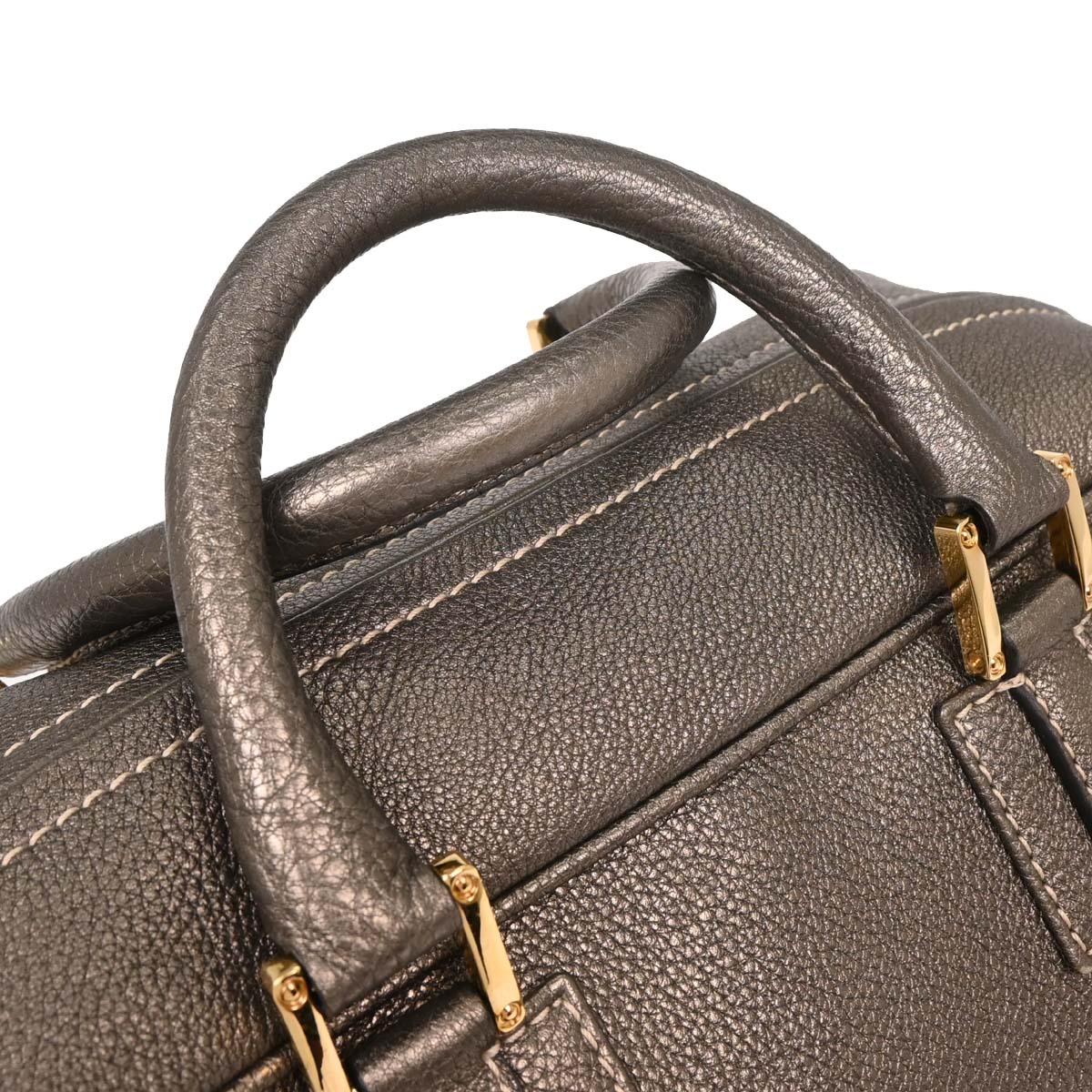 Loewe Metallic Gray Amazona 28 Handbag