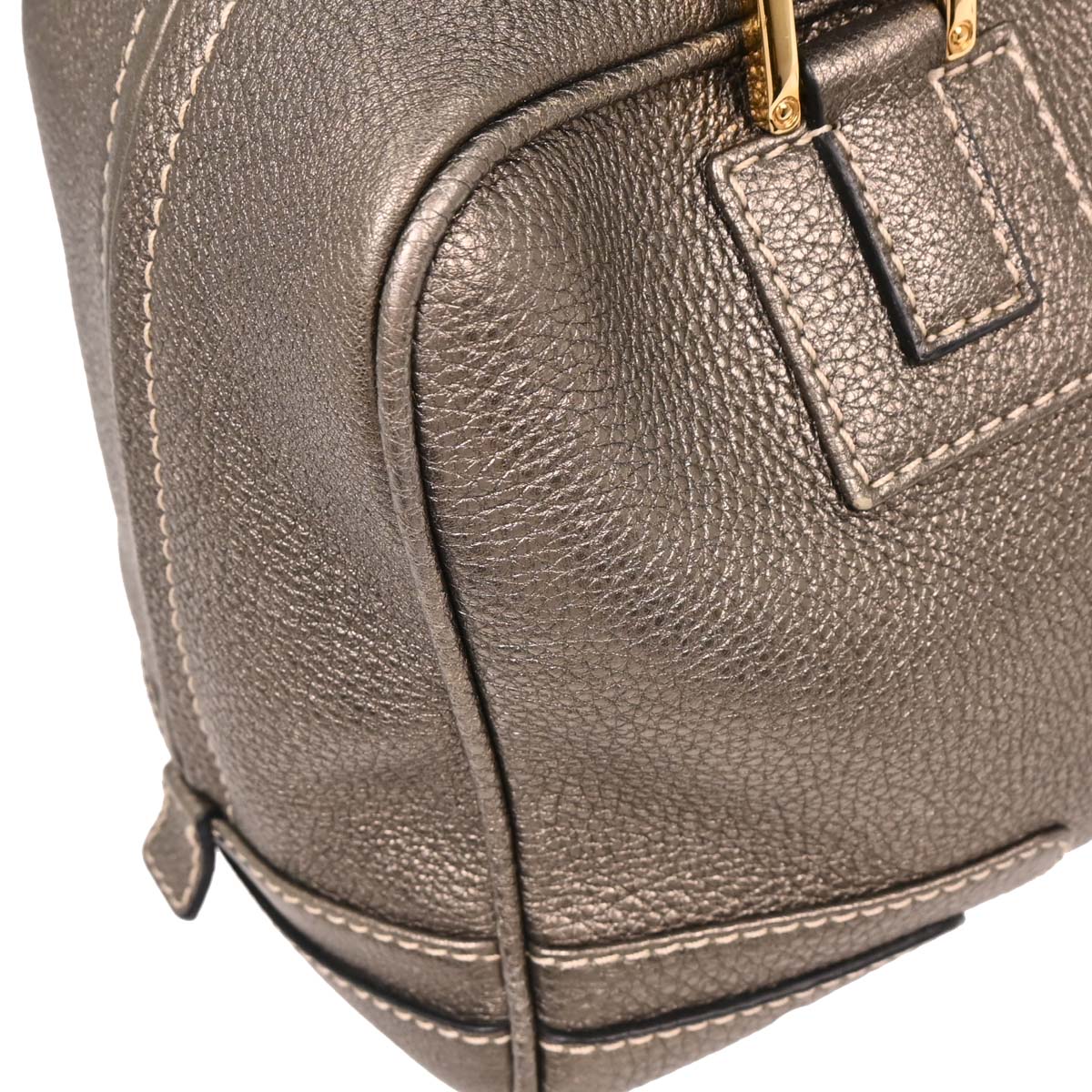 Loewe Metallic Gray Amazona 28 Handbag