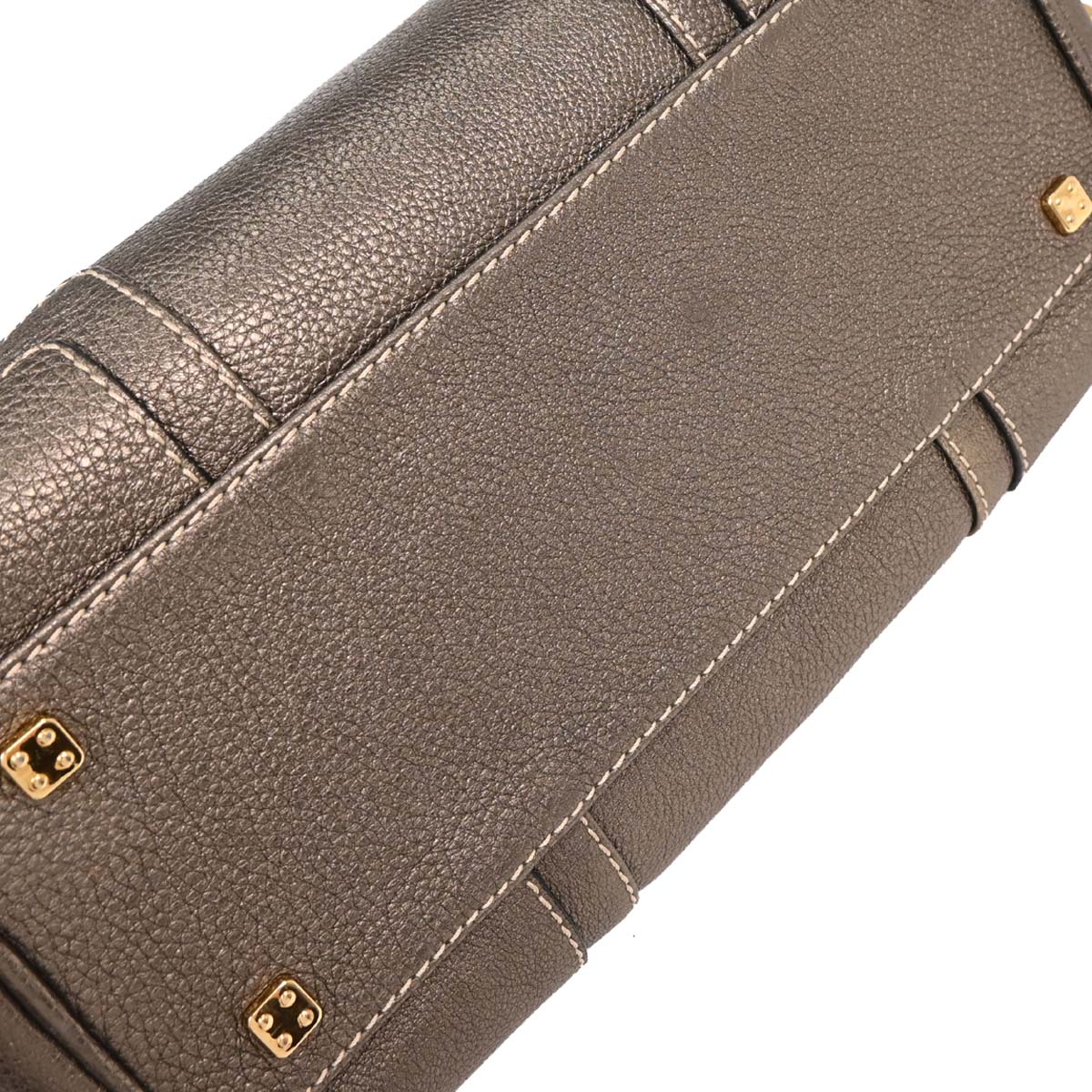 Loewe Metallic Gray Amazona 28 Handbag