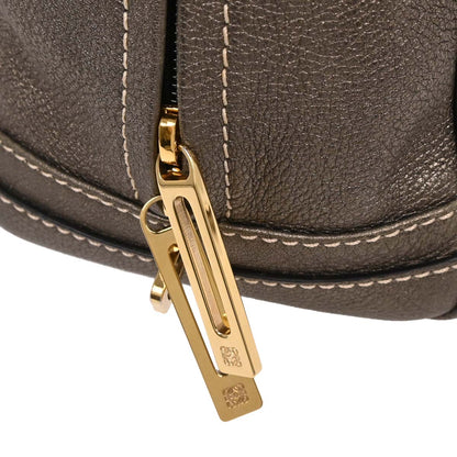 Loewe Metallic Gray Amazona 28 Handbag