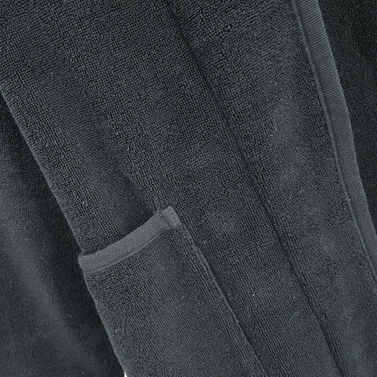 Chanel Belted Bathrobe Style Coat Gown Black #2