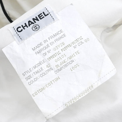 Chanel Shirt Blouse White #42