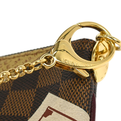 Louis Vuitton Damier Pochette Milla MM Chain Handbag N63080
