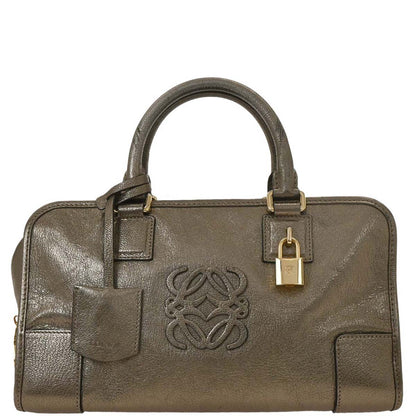 Loewe Gold Leather Amazona 28 Handbag
