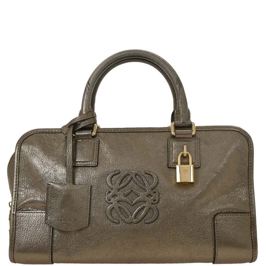 Loewe Gold Leather Amazona 28 Handbag