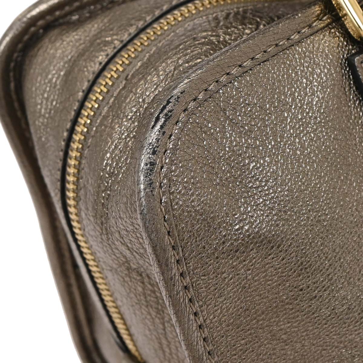 Loewe Gold Leather Amazona 28 Handbag