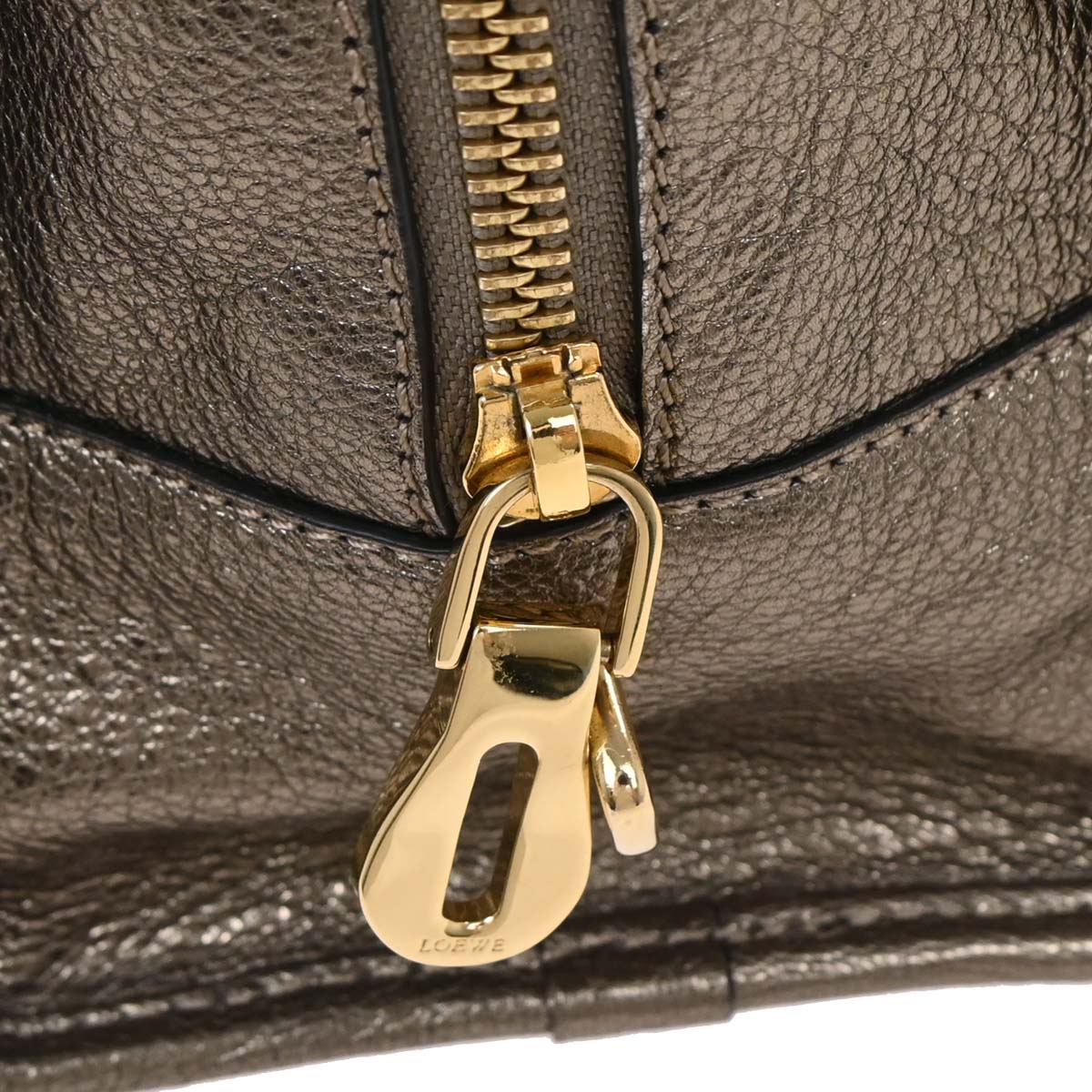 Loewe Gold Leather Amazona 28 Handbag