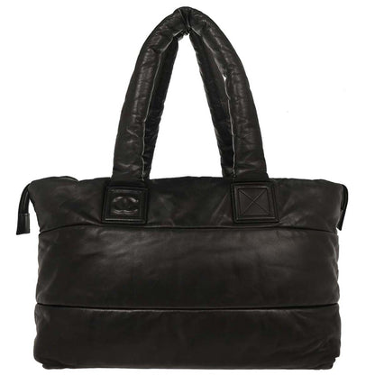 Chanel 2008-2009 Black Calfskin Coco Cocoon Tote Handbag