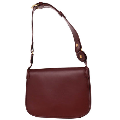 Cartier Bordeaux Leather Handbag