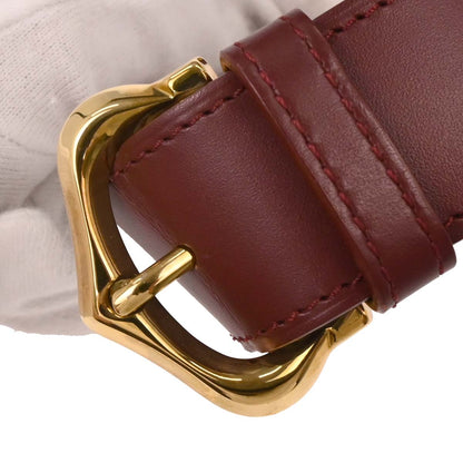 Cartier Bordeaux Leather Handbag