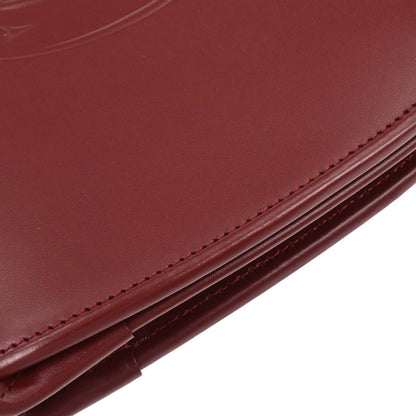 Cartier Bordeaux Leather Handbag
