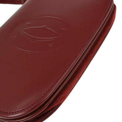 Cartier Bordeaux Leather Handbag