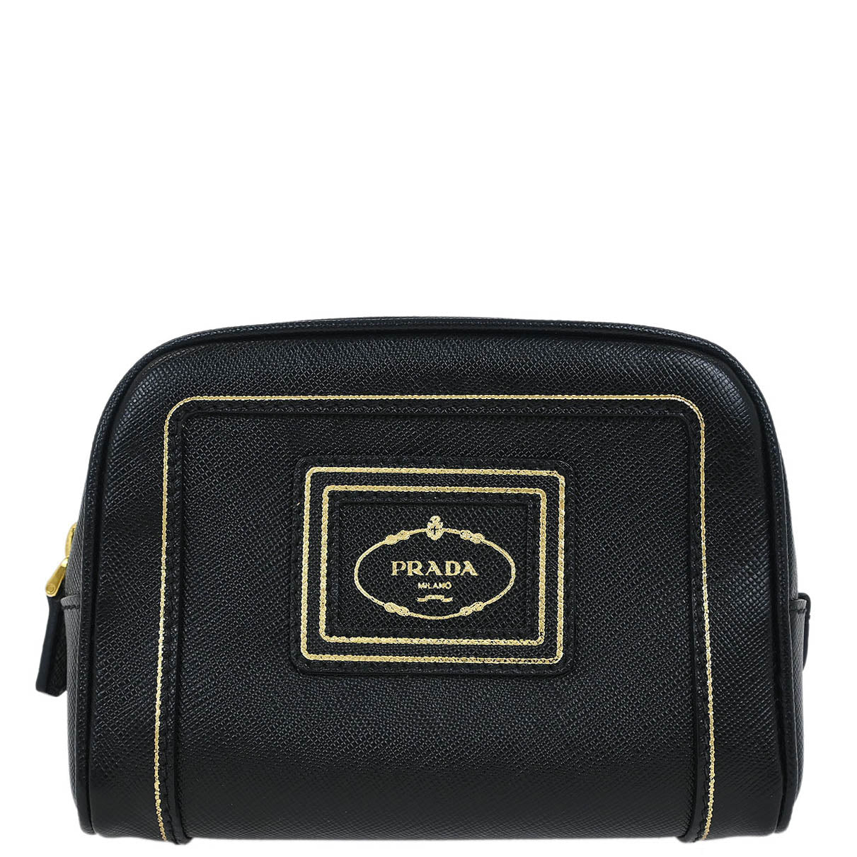 Prada Black Leather Pouch