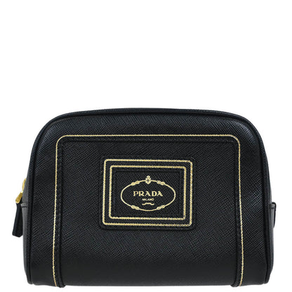 Prada Black Leather Pouch