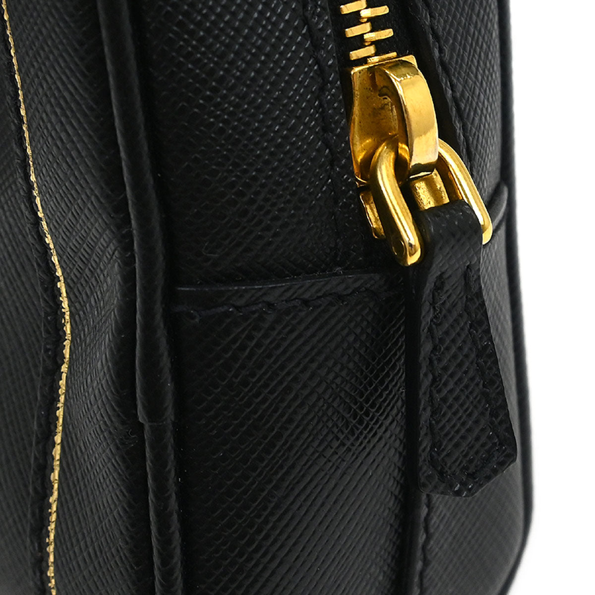 Prada Black Leather Pouch