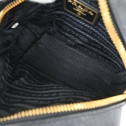 Prada Black Leather Pouch
