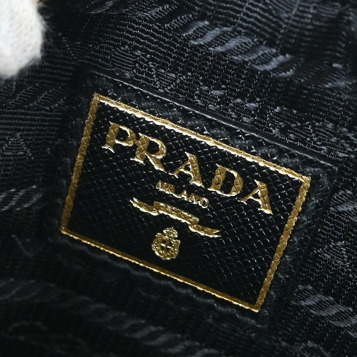 Prada Black Leather Pouch