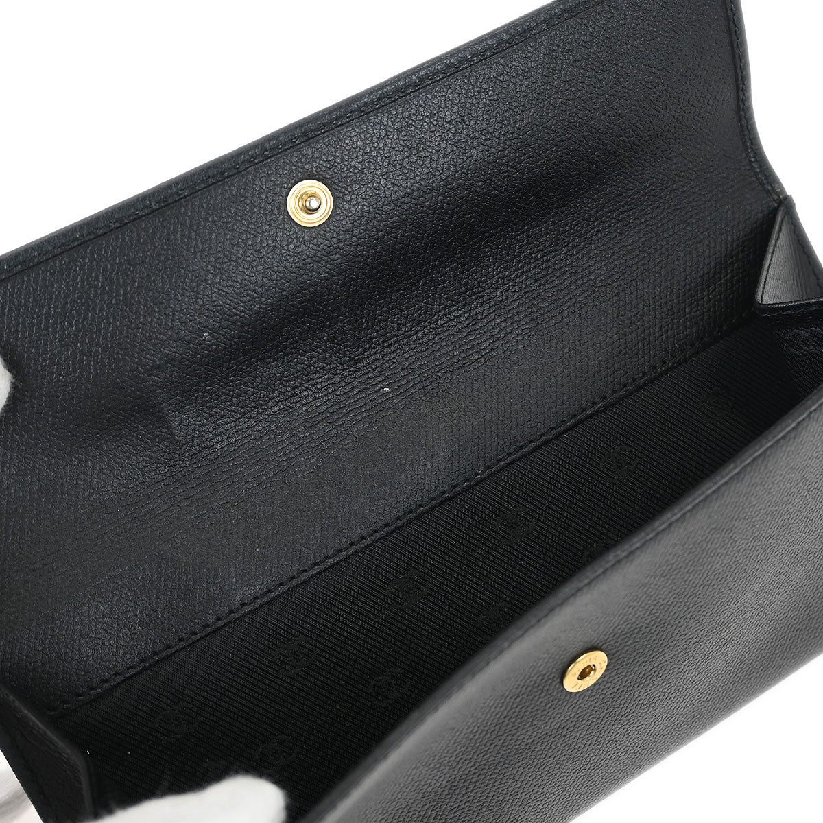 Chanel 2003-2004 Black Caviar Long Wallet Purse