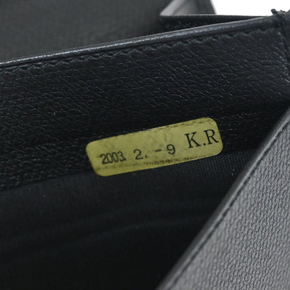 Chanel 2003-2004 Black Caviar Long Wallet Purse