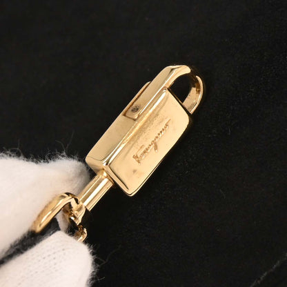 Salvatore Ferragamo Black Suede Gancini 2way Shoulder Handbag