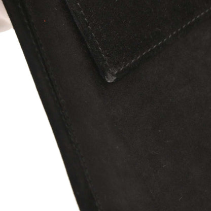 Salvatore Ferragamo Black Suede Gancini 2way Shoulder Handbag