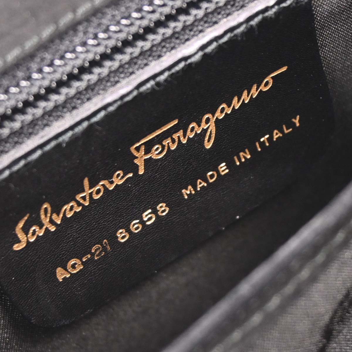 Salvatore Ferragamo Black Suede Gancini 2way Shoulder Handbag
