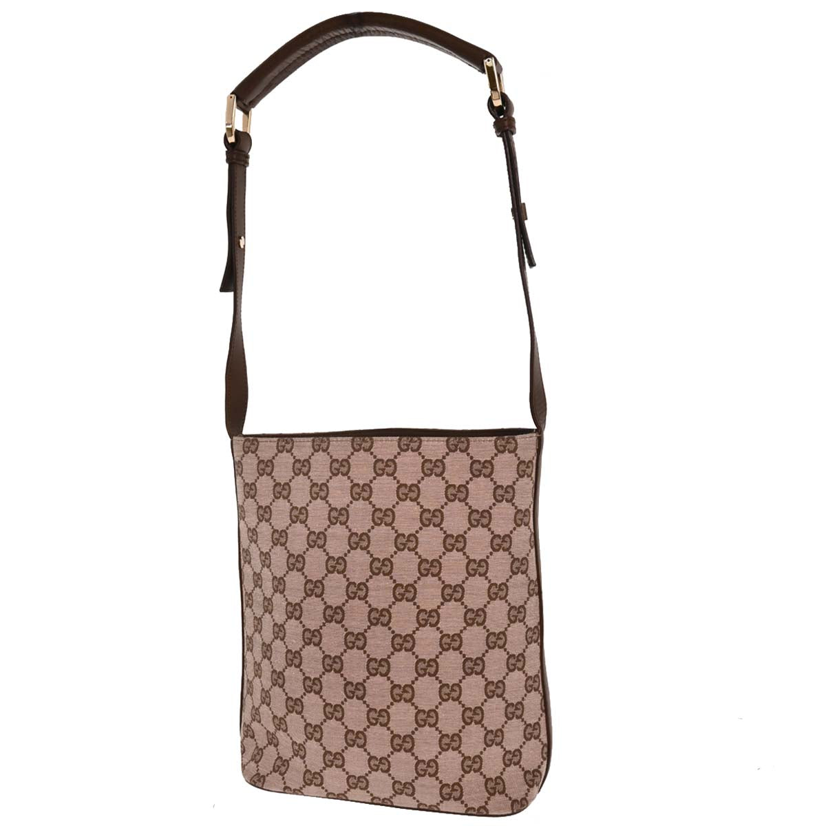 Gucci Beige Canvas GG Bucket Handbag