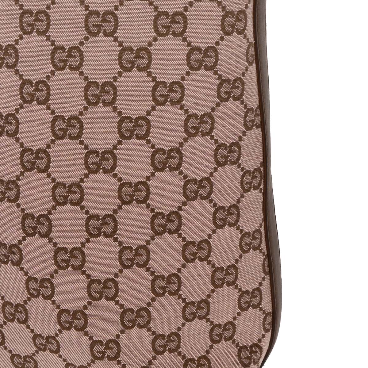 Gucci Beige Canvas GG Bucket Handbag