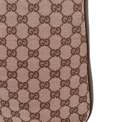 Gucci Beige Canvas GG Bucket Handbag