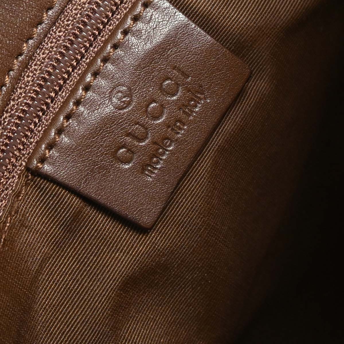 Gucci Beige Canvas GG Bucket Handbag