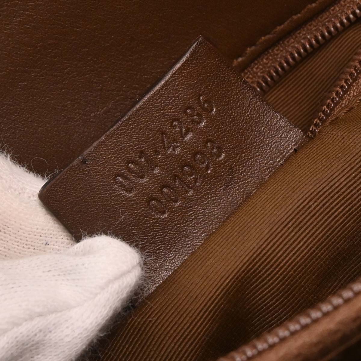 Gucci Beige Canvas GG Bucket Handbag