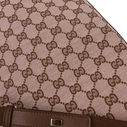 Gucci Beige Canvas GG Bucket Handbag