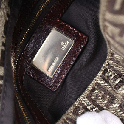 Fendi Brown Zucchino Mamma Baguette Handbag
