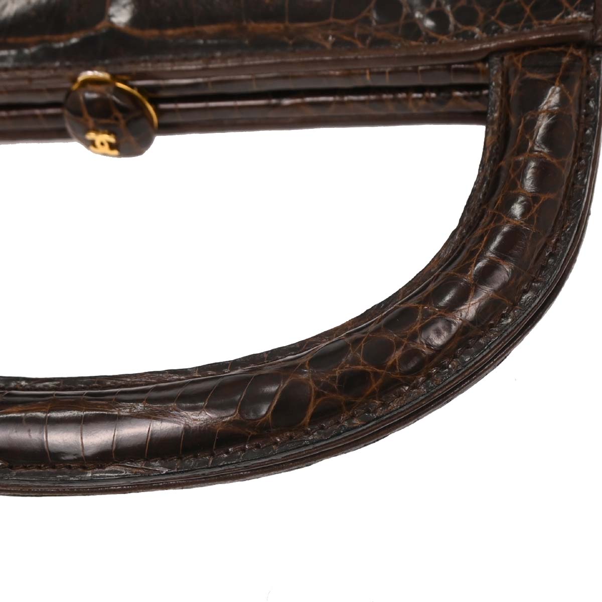 Chanel * Brown Crocodile Handbag
