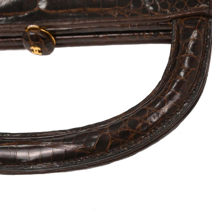 Chanel * Brown Crocodile Handbag