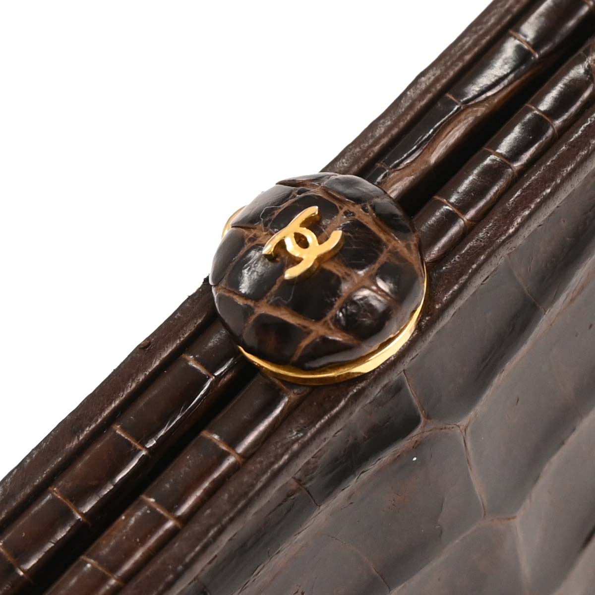 Chanel * Brown Crocodile Handbag