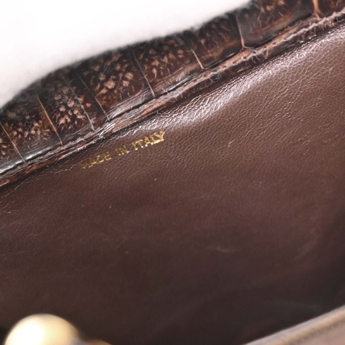 Chanel * Brown Crocodile Handbag