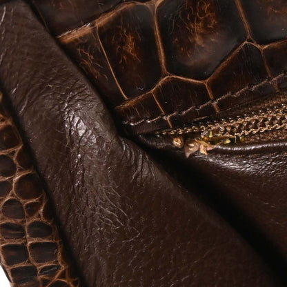 Chanel * Brown Crocodile Handbag