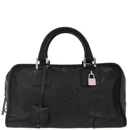 Loewe Black Leather Amazona 28 Handbag
