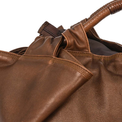 Loewe Brown Lambskin Nappa Aire Tote Handbag