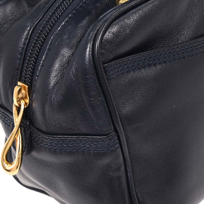 Loewe Navy Leather Handbag