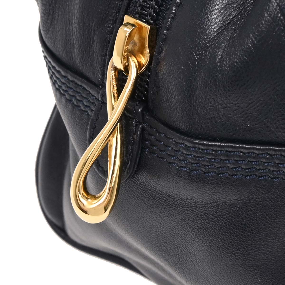 Loewe Navy Leather Handbag