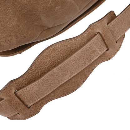 Balenciaga Beige Leather Folk Shoulder Bag