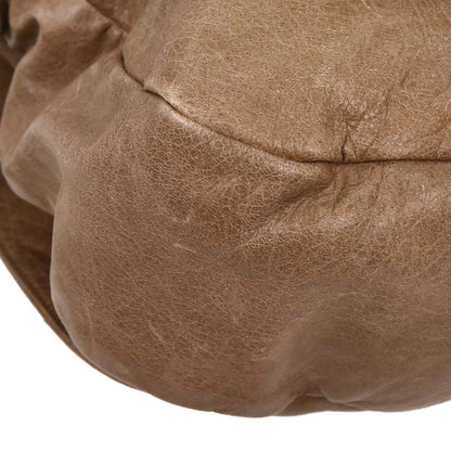 Balenciaga Beige Leather Folk Shoulder Bag