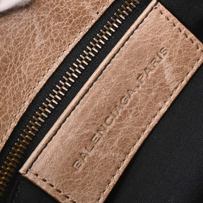 Balenciaga Beige Leather Folk Shoulder Bag